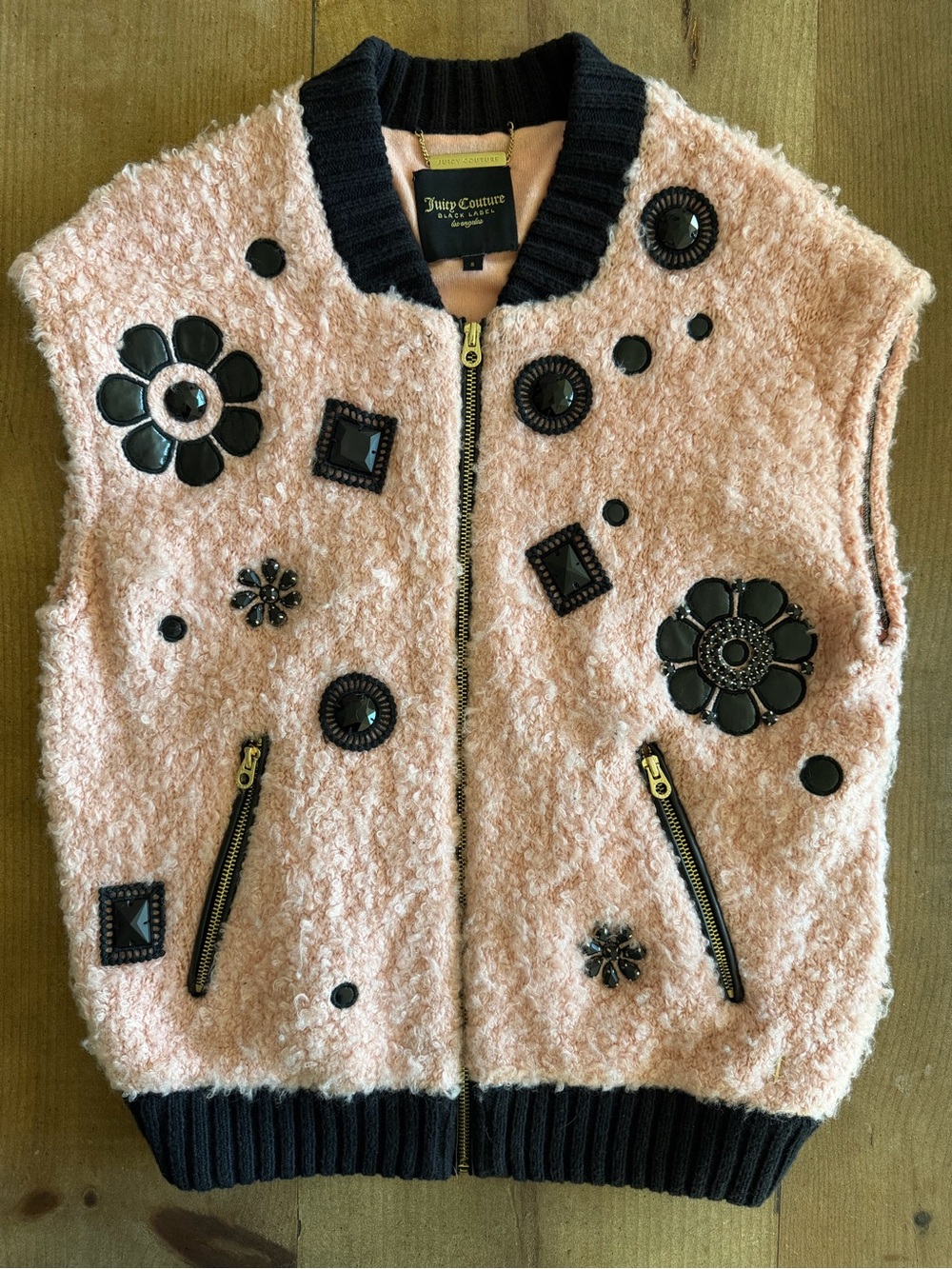 Juicy Couture Pink Embellished Women’s Vest